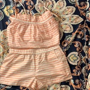 LAKE Pajamas- Ruffle Shorts Set